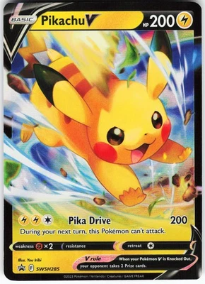 Pikachu V - SWSH285 Pokemon SWSH: Sword & Shield Promo Cards Holo Promo NM - Image 1 of 2