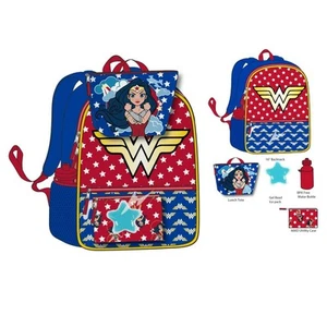 Bioworld Wonder Woman 5-teiliges Rucksack- und Lunchset - Bild 1 von 3