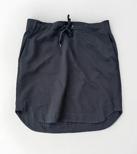Athleta Black Athletic Skirt Size MT Medium Tall Pockets Lightweight - Picture 1 of 4