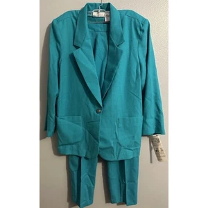 WORTHINGTON ESSENTIALS Woman’s Single Button Blazer & Pants Suit Set NWT Vintage - Picture 1 of 10
