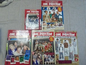 One Direction Lot-5pc-Sticker Activity Book-Poster Book-Mega Poster Bk-Notebook - Picture 1 of 6