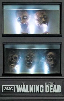 The Walking Dead Season 3 Blu-ray w Zombie Head Fish Tank - Halloween Decoration - Image 1 of 4