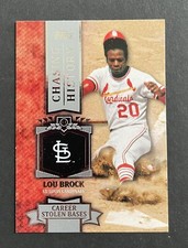 2013 Topps - Chasing History #CH-14 LOU BROCK St. Louis Cardinals NICE CARD !!!