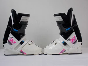 Vintage Salomon SX92 RETRO Ski Boots Black White Mens 335 Rear Entry - Picture 1 of 11