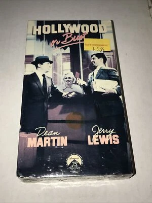 Hollywood or Bust VHS 1995 Jerry Lewis & Dean Martin Re Sealed Movie Rental Foto 1 de 3