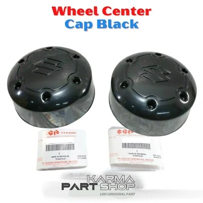 Tapa central de rueda negra 2 piezas Suzuki Vitara Escudo Sidekick Jimny Samurai Sierra Foto 1 de 4