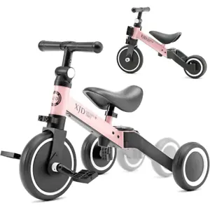 XJD 5 in 1 Toddler Balance Bike Kids Trike for 1-3 Years Old Boys Girls PINK - Picture 1 of 8