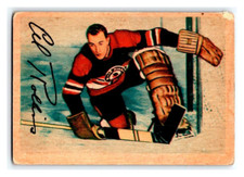 1953-54 PARKHURST AL ROLLINS VINTAGE NHL HOCKEY CARD # 82 Chicago Blackhawks BV