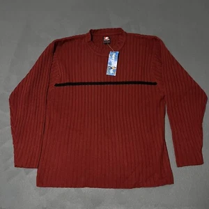 Neu mit Etikett Ferruche Herren Gr. L burgunderrot Rundhalsausschnitt Strickpullover Langarm Pullover - Bild 1 von 6
