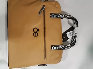 Cloe Tan Leather Laptop Tote - Picture 1 of 3