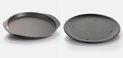 VESPA TEGLIA TONDA 32 cm TEGLIA FORATA PIZZA 35 cm QUADRATA FOCACCE ANTIADERENTE - Immagine 1 di 4