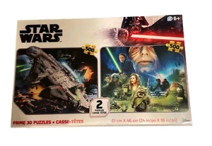 NIB Star Wars Puzzles 500pc each Prime 3D Lenticular Puzzles(2) - Picture 1 of 4