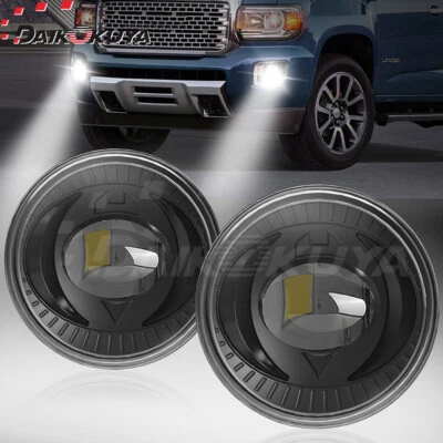 Pair LED Fog Lights Fit For 2007-2014 Chevy Tahoe Avalanche Suburban GMC Lamps - Image 1 of 4