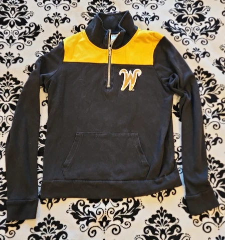 Wichita State Shockers 1/4 Zip Jacket Womens XS Pink Victoria Secret 5th Ocean Cover