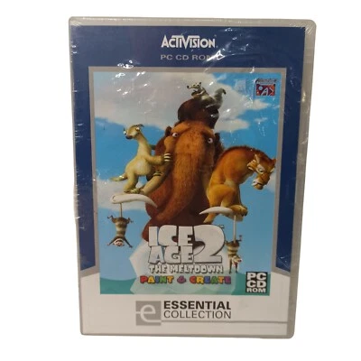 Ice Age 2 The Meltdown Paint Create PC CD Rom Game Children Education Brand New - Image 1 of 4