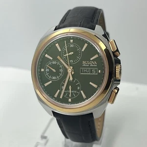 Bulova AccuSwiss Mens Automatic Chronograph Rose Gold 44mm Watch 65B167 Cal 7750 - Picture 1 of 9