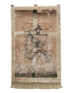 Hand-Made Tapestry The Tightrope Walker After Paul Klee - Picture 1 of 11