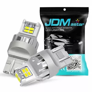 Pair LED Reverse Backup Light Bulbs 6000K 7443 Bright White Plug&Play Error Free - Picture 1 of 10