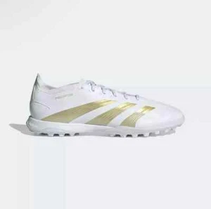 Adidas Men's Predator League Turf Soccer Football Cleats White Gold Size 7-12 - Picture 1 of 16