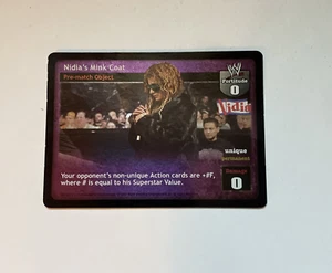 Nidia's Mink Coat Foil card for Nidia WWE WWF Raw Deal card game ccg - Picture 1 of 4