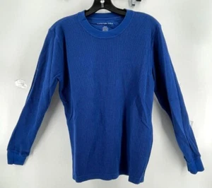 American Eagle Blue Mens Pullover Thermal Sweatshirt Long Sleeve Shirt Size S - Picture 1 of 8