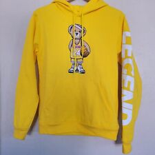 Bailey Apparel Legend Yellow Hoodie With Basketball Bear Size Small Kobe Bryant