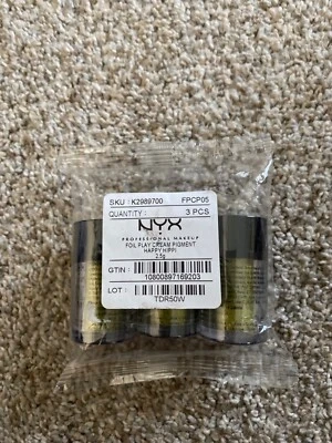 NYX Maquillaje Profesional Lámina Juego Crema Pigmento FPCP05 HAPPY HIPPI - Paquete de 3 Foto 1 de 2