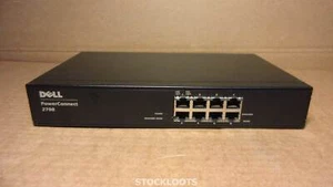 Dell 2708 PowerConnect Gigabit 8-Port Ethernet Switch Managed - EXCL RACK MOUNTS - Afbeelding 1 van 2