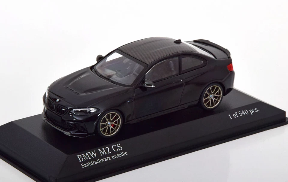 Bmw M2 Cs F87 2020 Nero Saphir Minichamps 410021024 1 43 Ruote D'Oro