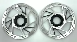 NUOVA COPPIA di rotori freno a disco blocco centrale SRAM 160 mm SRAM SENZA ANELLI DI BLOCCO! - Foto 1 di 3