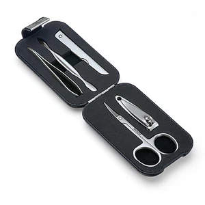 Philippi - 5 Piece Manicure Set in Black Leather Case - Picture 1 of 4