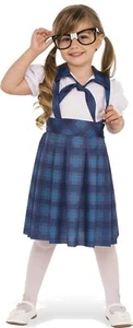 Nerd Girl School Class Geek Cute Fancy Dress Up Halloween Toddler Child Costume - Picture 1 of 8