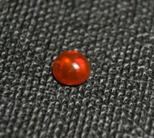 Rare Mexican Fire Opal Cabochon 0.25ct Rainbow Flash AAA Fire Opal 5x5mm Video