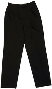 Larry Levine Sport Stretch Black Dress Pants Size 8 100% Polyester - Picture 1 of 6