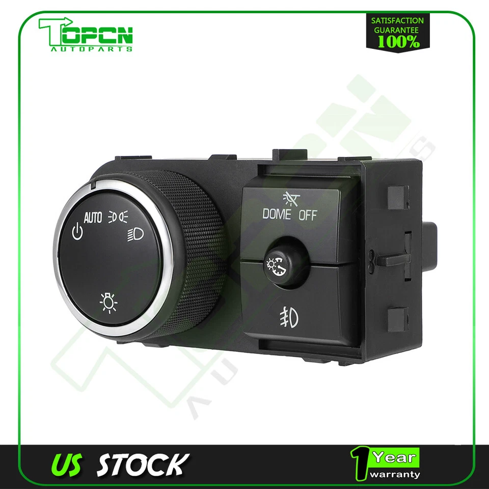 Interruptor de faro para GMC Sierra Chevy Silverado 1500 4,3 L 4,8 L 5,3 L 6,0 L 2007-13 Foto 1 de 4