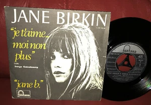 JANE BIRKIN GAINSBOURG Je T'aime Moi Non Plus 1969 7 INCH SPANISH PIC SLEEVE - Bild 1 von 1