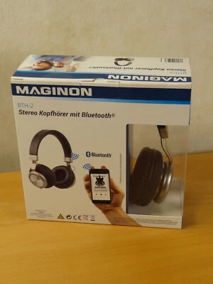 MAGINON BTH-2 Schwarz Stereo Kopfhörer mit Bluethooth, neu - Bild 1 von 4