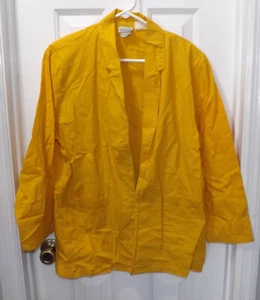 💥 VINTAGE MIAMI VICE YELLOW BLAZER JACKET SIZE S - Picture 1 of 2
