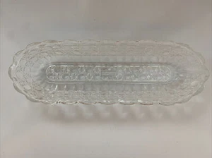 AVON DE COLECCIÓN CRISTAL OBLONGO 8,5 PULGADAS PLATO VIEIRA BORDES - Imagen 1 de 5