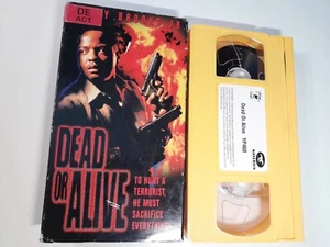 Rare Yellow VHS TAPE. Dead or Alive VHS 2002 Lowry Brooks Jr. Tested Ex-rental - Picture 1 of 9