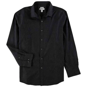 BAR III, Men's Solid Black Fashion Button Up Shirt, Size Medium, NWT, $65 - Picture 1 of 5