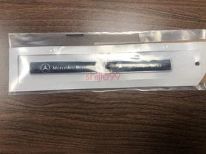2pcs Black For Mercedes Benz Car Emblem Badge Sticker Side Skirts Badge Logo - Picture 1 of 5