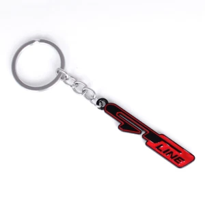 Black Red GT Line Key Chain Key Ring for Optima Sportage K5 Forte Soul Stinger - Bild 1 von 5
