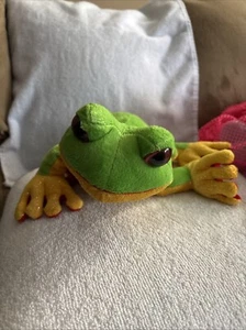 Ganz Webkinz Green Rainforest Tree Frog Plush Toy - Picture 1 of 4