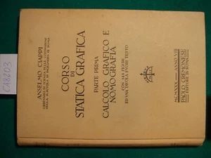 Corso di statica grafica (3 volumi) - Foto 1 di 1