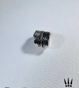 Pandora Sterling Silver Rolled Feather Bead # 790581 ALE S925 Sterling Silver - Picture 1 of 8