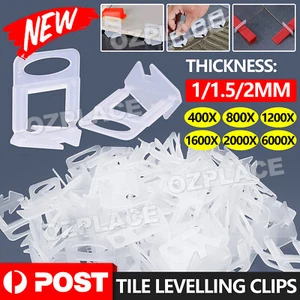 400-6000x Tile Leveling System Clips Levelling Spacer Tiling Tool Floor Wall - Picture 1 of 16