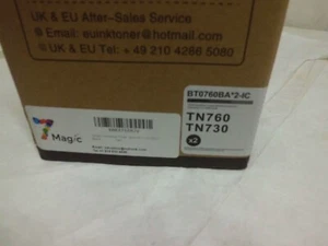 2er PACK TONERKARTUSCHE, ERSATZ FÜR TN760 TN730, GENERIC - Bild 1 von 3
