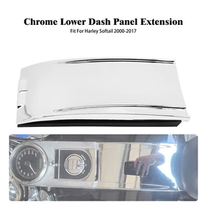 Chrome Lower Dash Panel Tank Extension Kit For Harley Softail Fat Boy 2000-2017 - Picture 1 of 13