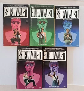 Survivalist by Jerry Ahern 5 Book Lot - Numbers 23, 24, 25, 26 & 27 - Picture 1 of 4
